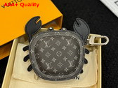 LV Crab Bag Charm in Monogarm Eclipse Canvas Replica