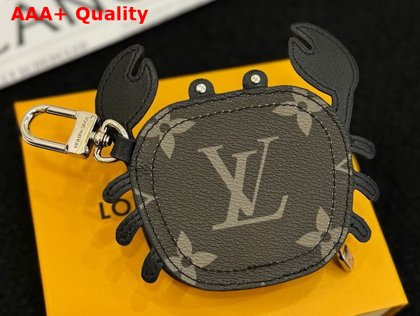LV Crab Bag Charm in Monogarm Eclipse Canvas Replica