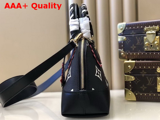 LV Crafty Alma BB Black Embossed Grained Cowhide Leather Replica