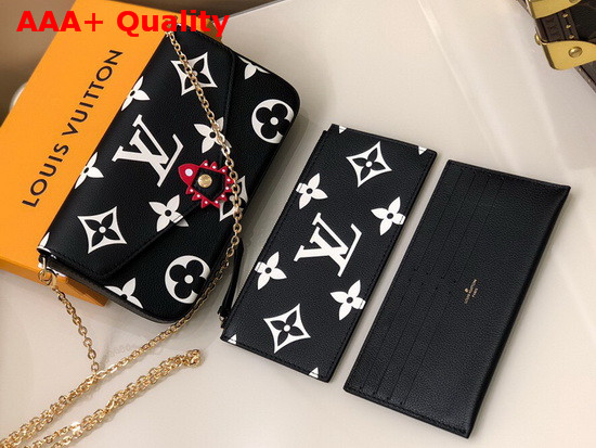 LV Crafty Felicie Pochette Black Monogram Empreinte Cowhide Leather M69515 Replica
