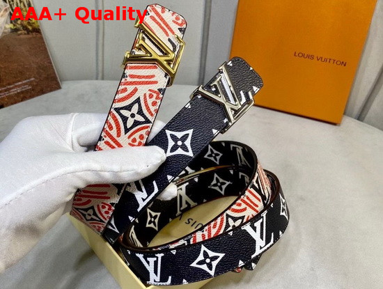 LV Crafty Iconic 30mm Reversible Belt Creme Rouge Noir M0312U Replica