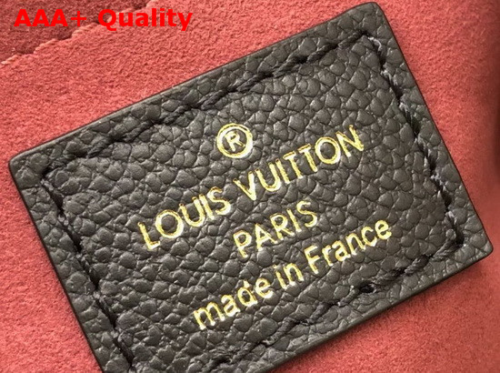 LV Crafty Montaigne MM Handbag in Black Monogram Empreinte Cowhide Leather Replica
