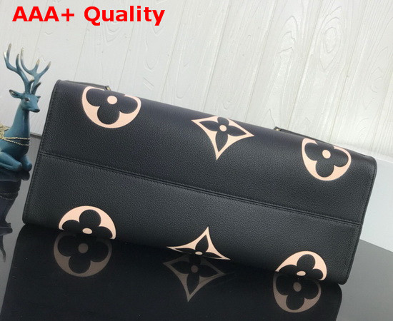 LV Crafty Onthego GM Tote Bag in Noir Embossed Leather M45373 Replica