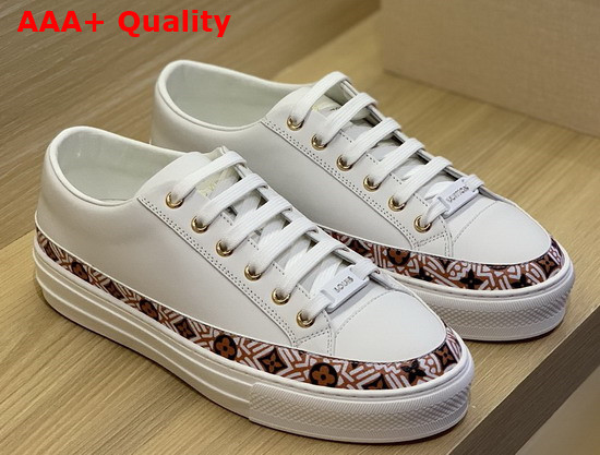 LV Crafty Stellar Sneaker Cognac Brown Calf Leather 1A85ES Replica