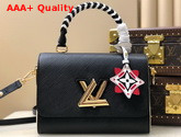 LV Crafty Twist MM Black Epi Grained Leather M56780 Replica