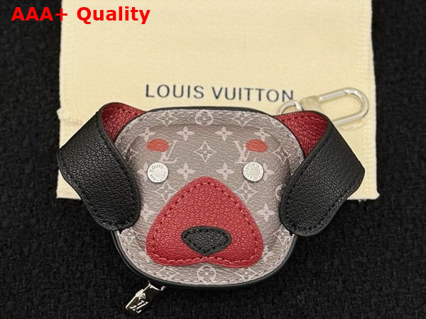 LV Dog Bag Charm Brown Leather and Canvas M02272 Replica