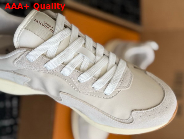 LV Drop 300 Sneaker in Beige Nylon and Suede Calf Leather 1AKP36 Replica