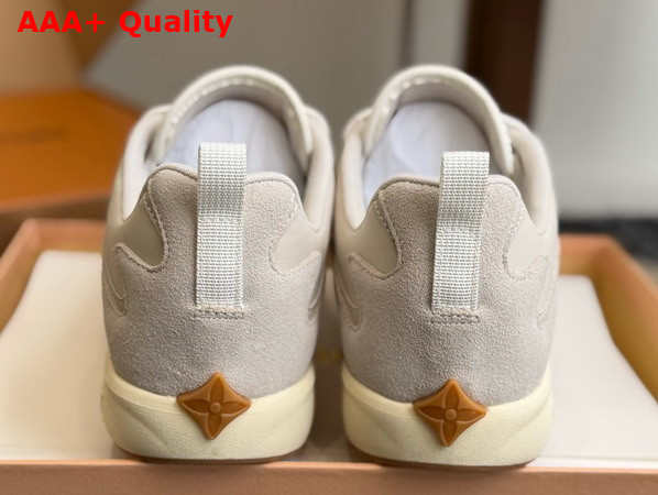 LV Drop 300 Sneaker in Beige Nylon and Suede Calf Leather 1AKP36 Replica