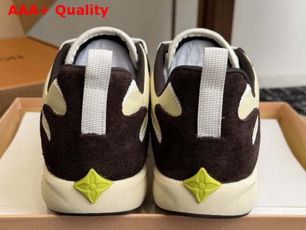LV Drop 300 Sneaker in Jaune Clair Nylon and Suede Calf Leather 1AKP0J Replica