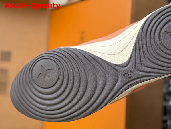 LV Drop 300 Sneaker in Orange Nylon and Suece Calf Leather 1AKP12 Replica