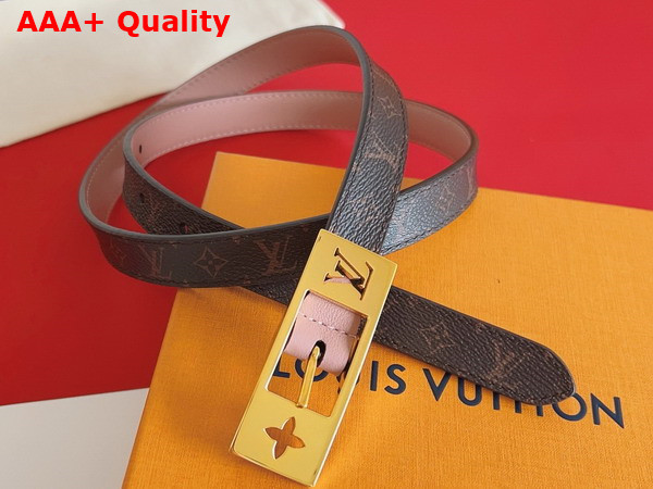 LV Duo 18mm Reversible Belt Monogram Canvas and Leather Replica