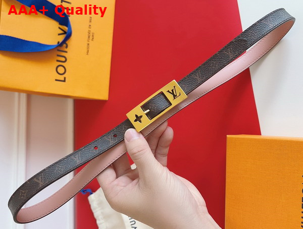 LV Duo 18mm Reversible Belt Monogram Canvas and Leather Replica