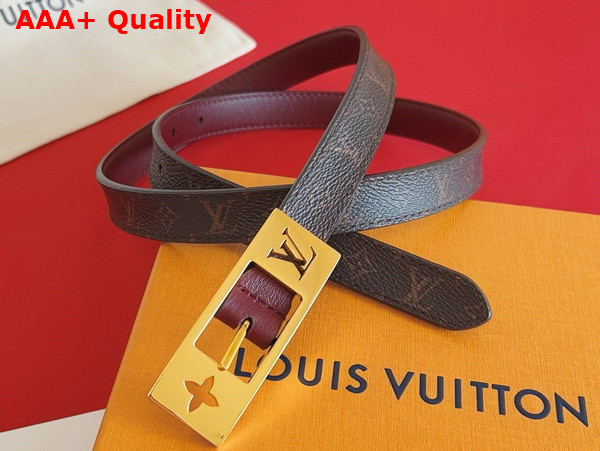 LV Duo 18mm Reversible Belt Monogram Canvas and Leather Replica