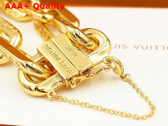 LV Edge Bracelet MM Gold Color Hardware MP3008 Replica