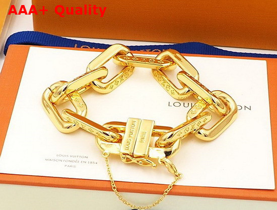 LV Edge Bracelet MM Gold Color Hardware MP3008 Replica