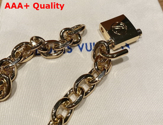 LV Edge Necklace Cadenas Gold Color Hardware MP2993 Replica
