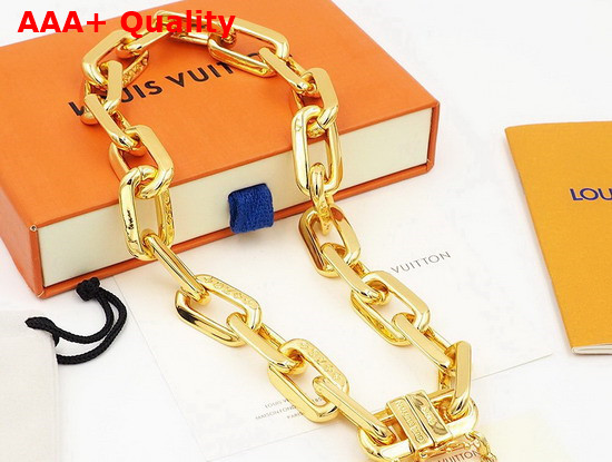 LV Edge Necklace MM Gold Color Hardware MP3003 Replica