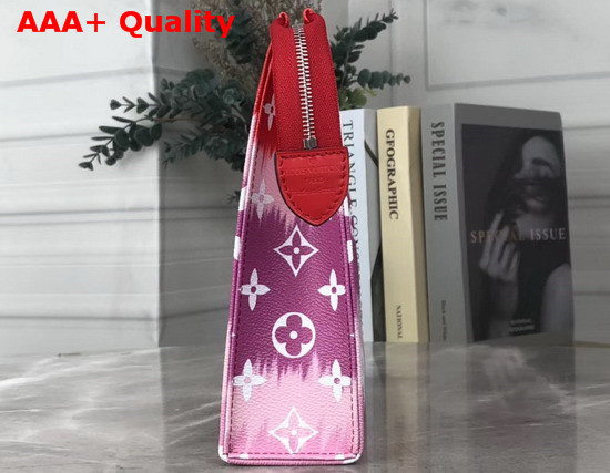 LV Escale Poche Toilette 26 Red Tie Dye Monogram Canvas Replica