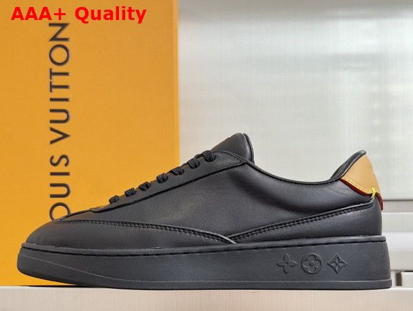 LV Flash Sneaker in Black Plain Calf Leather 1AJA41 Replica