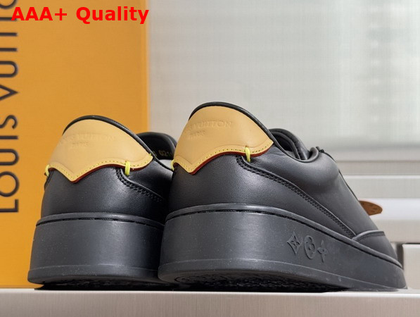 LV Flash Sneaker in Black Plain Calf Leather 1AJA41 Replica