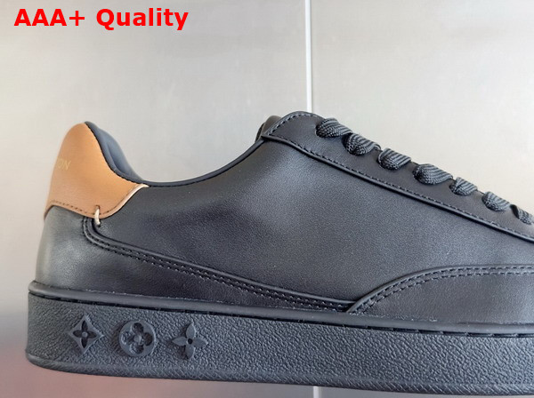 LV Flash Sneaker in Black Plain Calf Leather for Women Replica