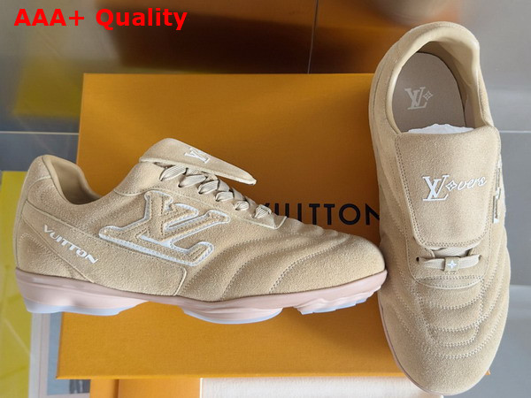 LV Footprint Soccer Beige Suede Calf Leather 1AHUT2 Replica