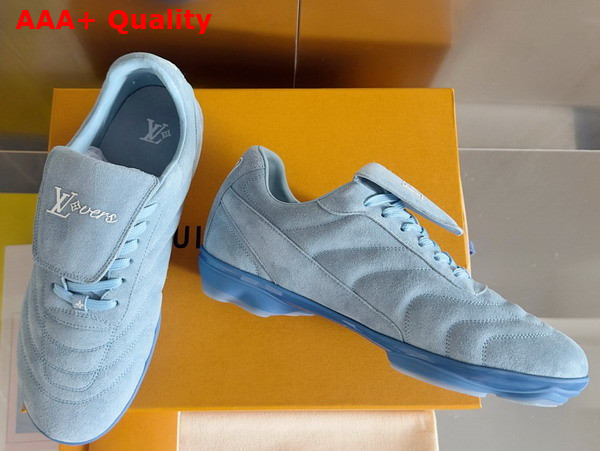 LV Footprint Soccer Blue Suede Calf Leather 1AHUSW Replica