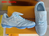 LV Footprint Soccer Blue Suede Calf Leather 1AHUSW Replica