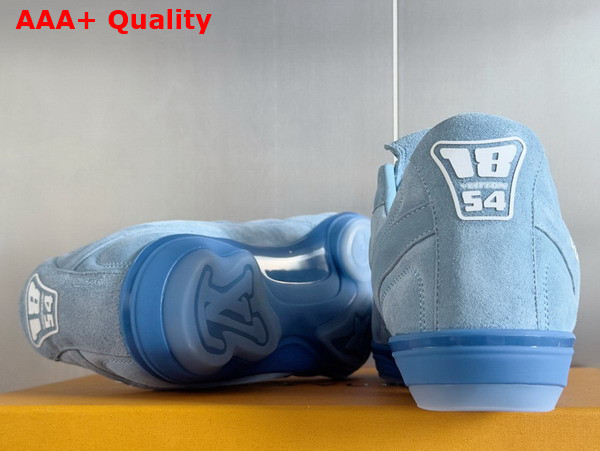 LV Footprint Soccer Blue Suede Calf Leather 1AHUSW Replica