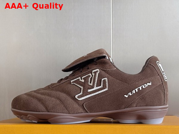 LV Footprint Soccer Brown Suede Calf Leather 1AHUT8 Replica