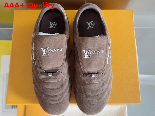 LV Footprint Soccer Brown Suede Calf Leather 1AHUT8 Replica