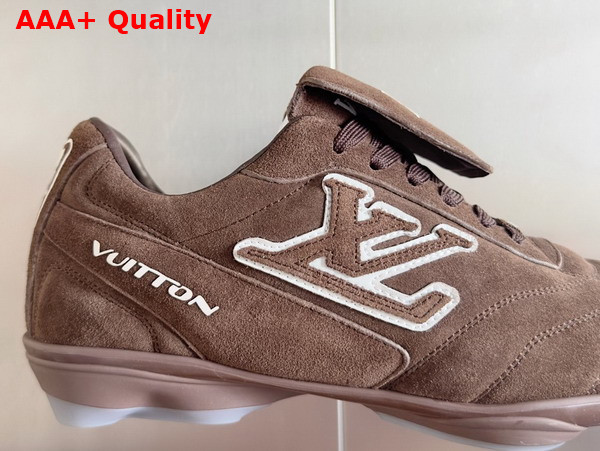 LV Footprint Soccer Brown Suede Calf Leather 1AHUT8 Replica