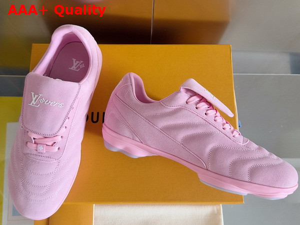 LV Footprint Soccer Pink Suede Calf Leather 1AHUSQ Replica