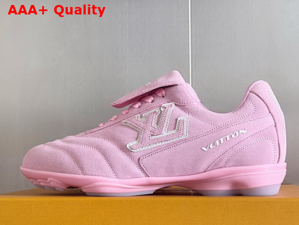 LV Footprint Soccer Pink Suede Calf Leather 1AHUSQ Replica