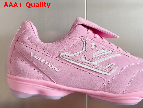 LV Footprint Soccer Pink Suede Calf Leather 1AHUSQ Replica