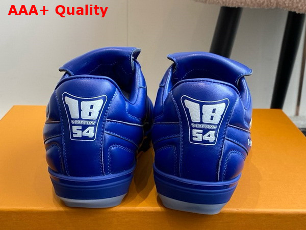 LV Footprint Soccer Sneaker in Blue Plain Calf Leather 1AHDP8 Replica