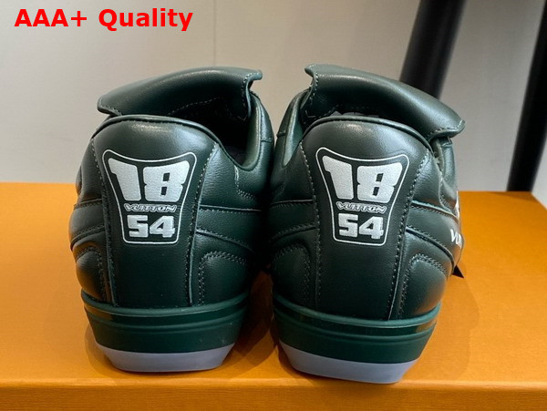LV Footprint Soccer Sneaker in Green Plain Calf Leather 1AHDPP Replica
