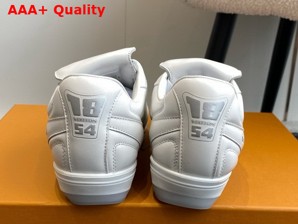 LV Footprint Soccer Sneaker in White Plain Calf Leather 1AHDOA Replica
