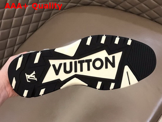 LV Fusion Derby Black Glazed Calf Leather with White Outsole Replica