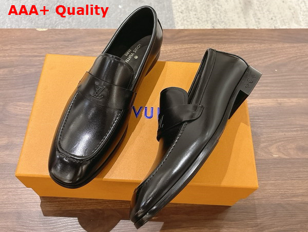 LV Glove Loafer in Black Calfskin Replica
