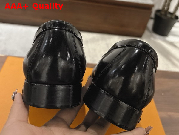 LV Glove Loafer in Black Calfskin Replica