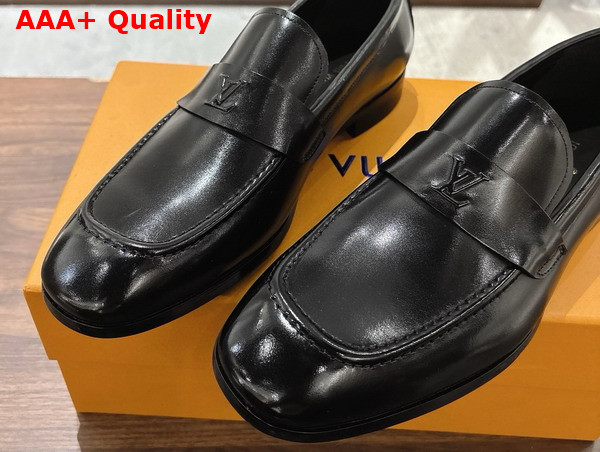 LV Glove Loafer in Black Calfskin Replica