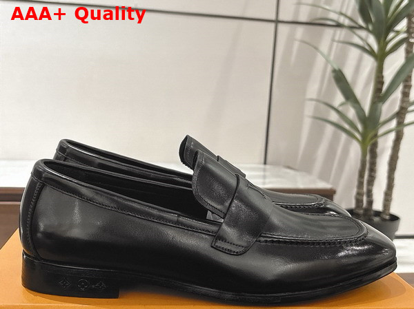 LV Glove Loafer in Black Calfskin Replica