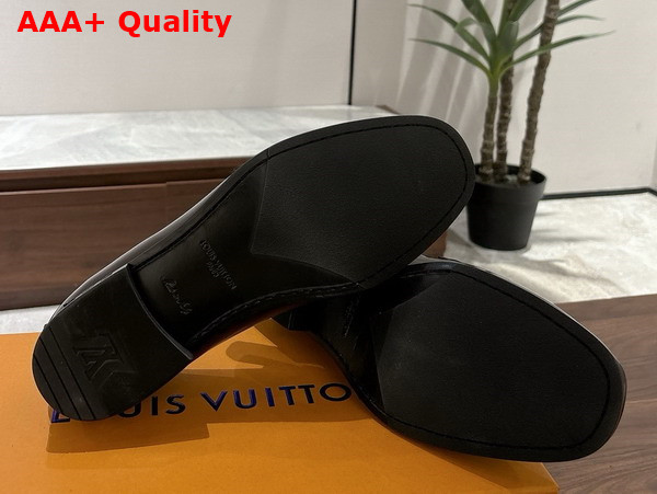 LV Glove Loafer in Moka Brown Glazed Calfskin Replica