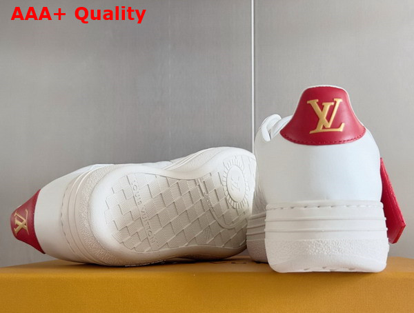 LV Groovy Platform Sneaker in White Monogram Debossed Calf Leather 1AGUUK Replica