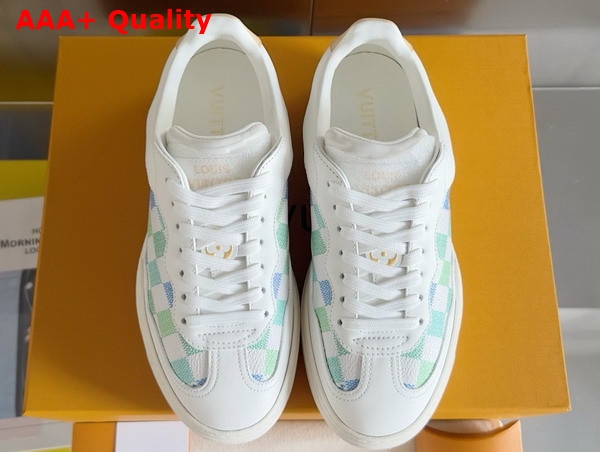 LV Groovy Sneaker Light Blue Patent Damier Canvas 1ACUFH Replica