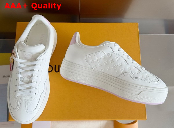 LV Groovy Sneaker in White Calf Leather 1ACO5R Replica