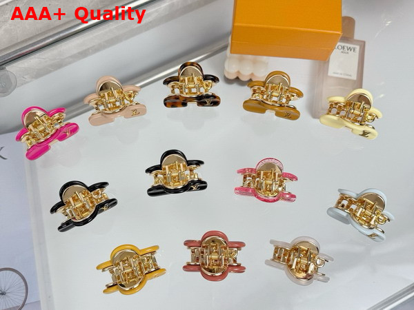 LV Hair Clip in Pink Zamak M03028 Replica
