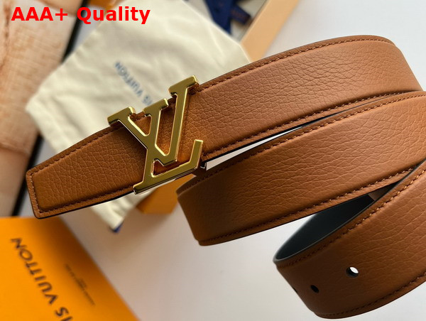 LV Heritage 35mm Reversible Belt in Cognac Leather M8220V Replica