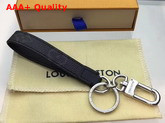 LV Heritage Dragonne Bag Charm and Key Holder Monogram Eclipse Canvas Replica